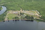 Arial photo of Kab Lake Lodge's campground located in 15B